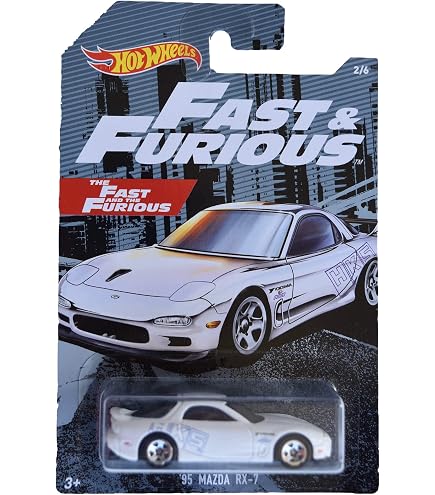 Amazon.com: Hot Wheels '95 Mazda RX-7, [White] Fast & Furious 2/6